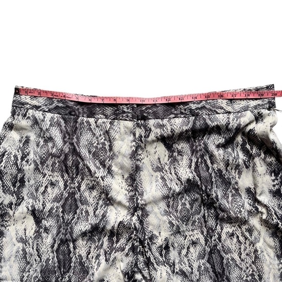 Vince Camuto Pants Wide Leg Snakeskin Black Plus Size 16W Style 9269312 - Picture 10 of 14